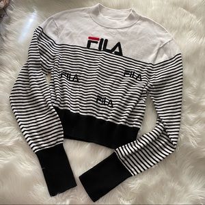 FILA vintage looking stripe sweater